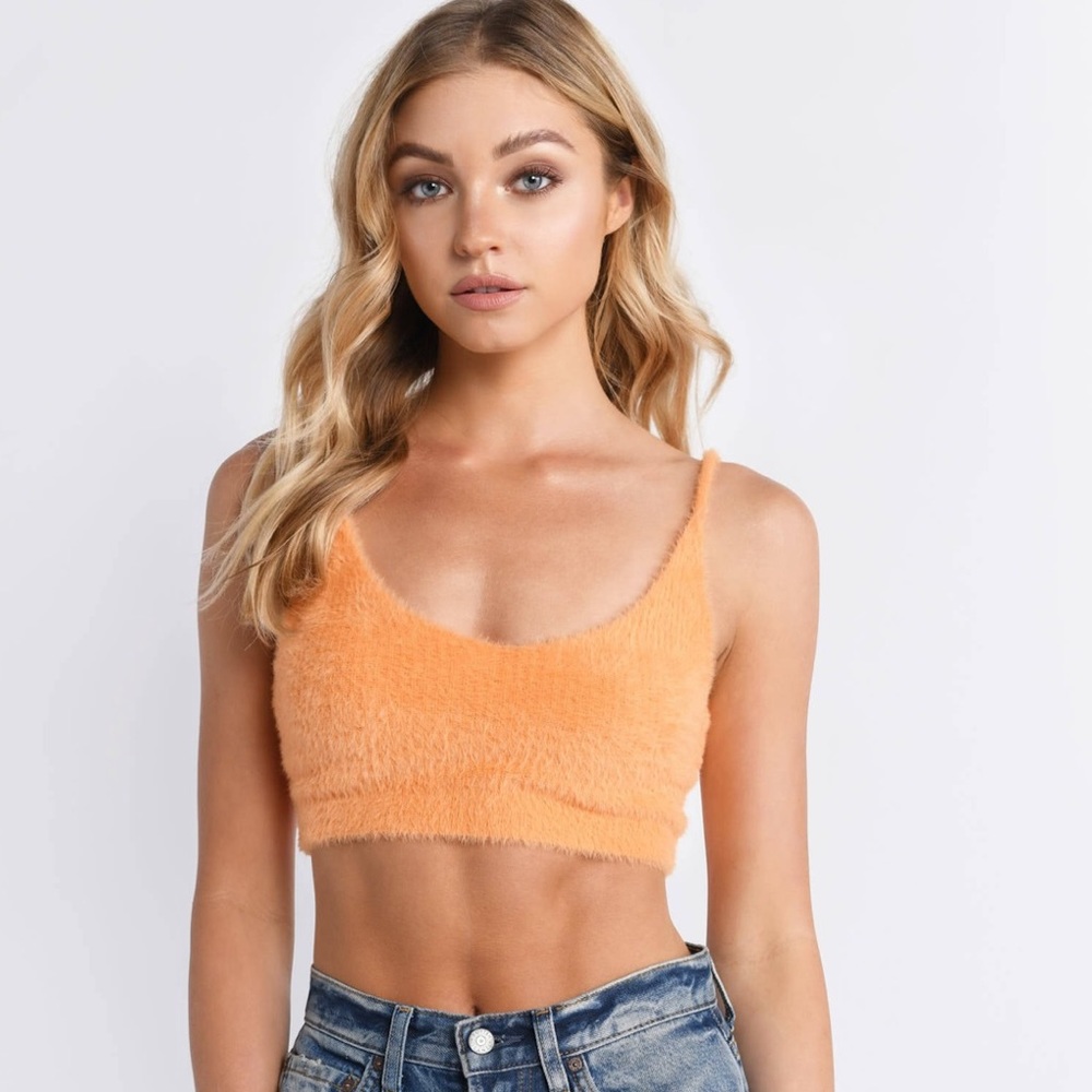 For love and lemons fuzzy orange 🍊 top